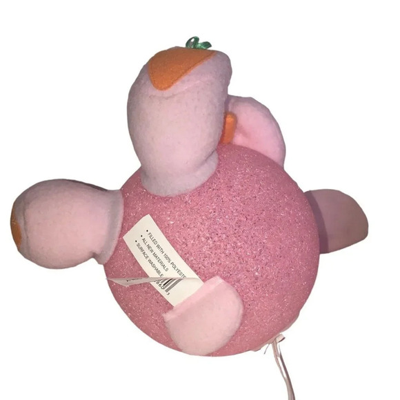 VINTAGE TRENDMASTERS 2000 Light-Up Melted Popcorn Pink Sitting Bunny/Rabbit - Picture 7 of 7